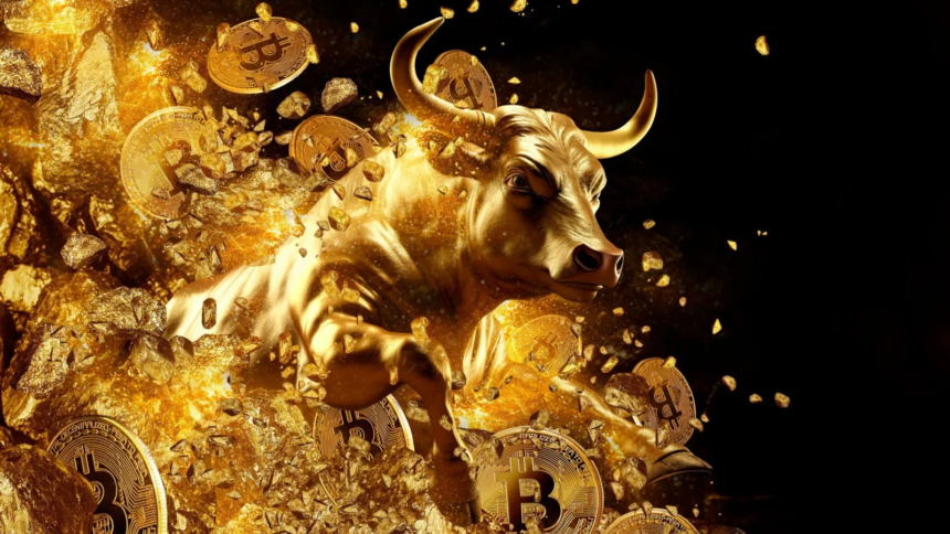 A-picture-showing-a-bull-inside-various-Bitcoin-coins