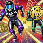 A-Picture-Showing-Two-Men-Displaying -Kaspa-and-Bitcoin-Symbol
