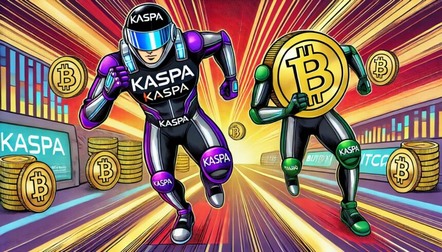 A-Picture-Showing-Two-Men-Displaying -Kaspa-and-Bitcoin-Symbol