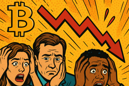 An-Image-showing-BItcoin-price-going-down-and-people-reacting