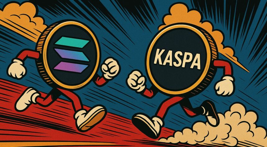 An-Image-Showing-Solana-and-Kaspa-Token