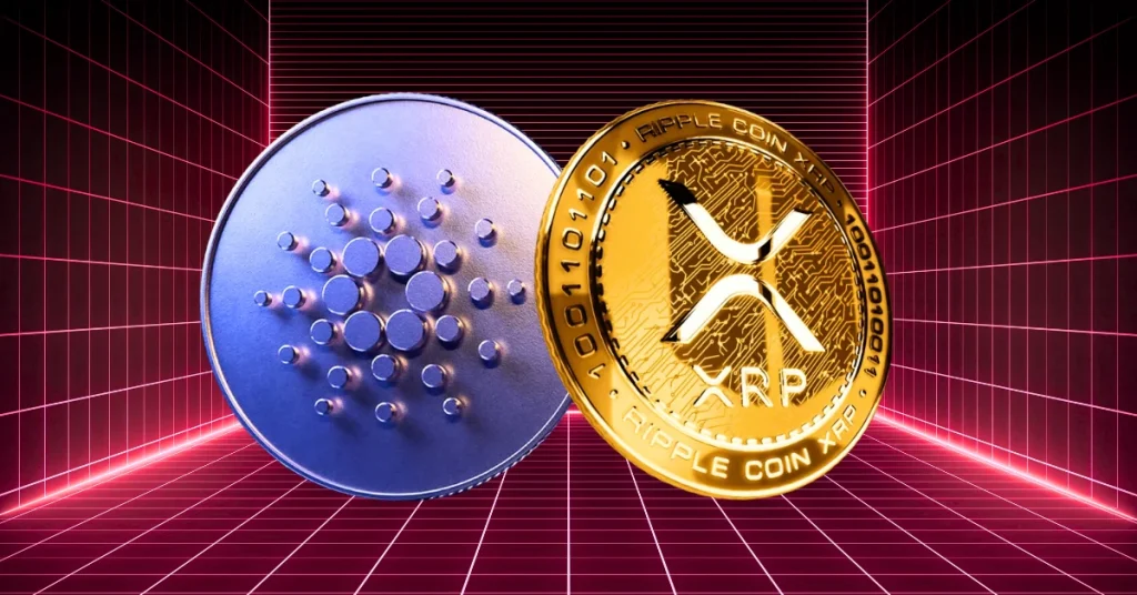 An-Image-Showing-Cardano-and XRP-Logo